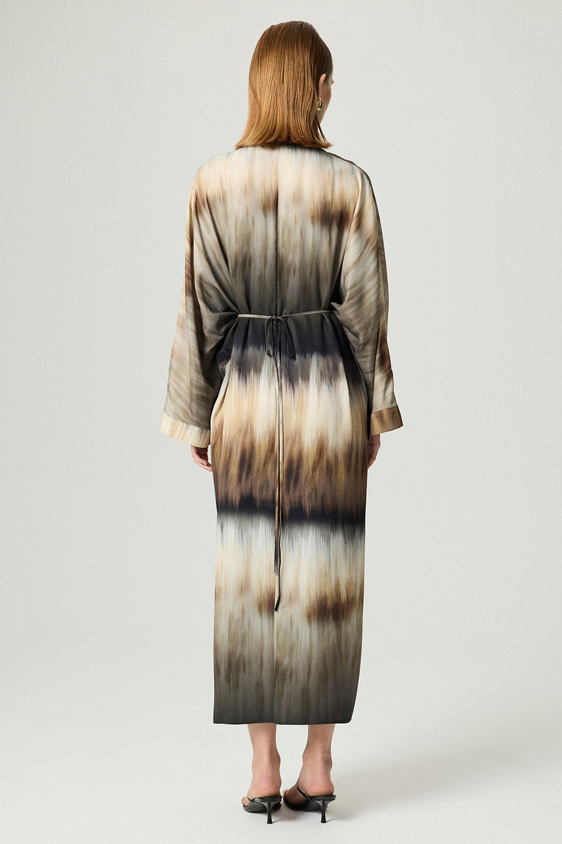 Tie-Dye Patterned Maxi Dress