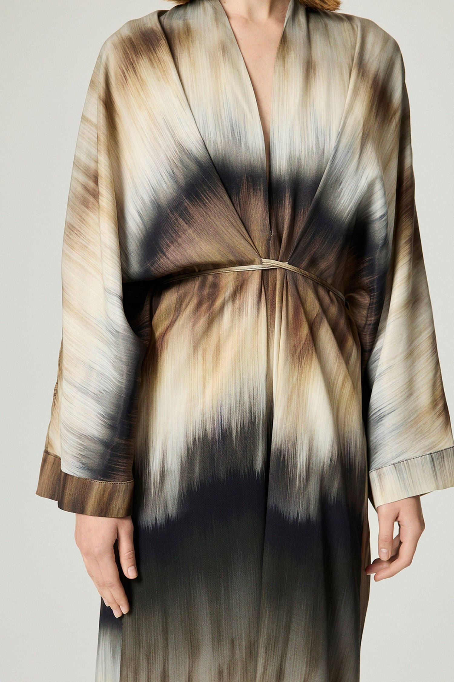 Tie-Dye Patterned Maxi Dress