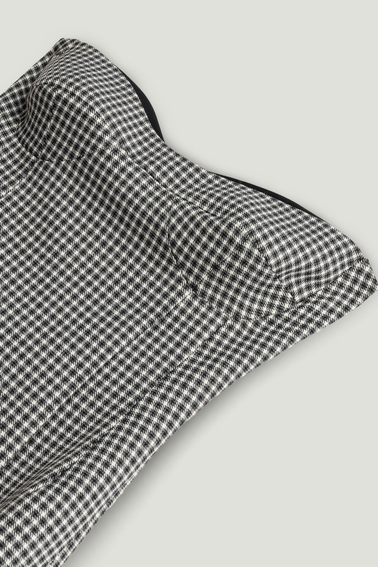 Sweetheart Neckline Strapless Checked Midi Dress