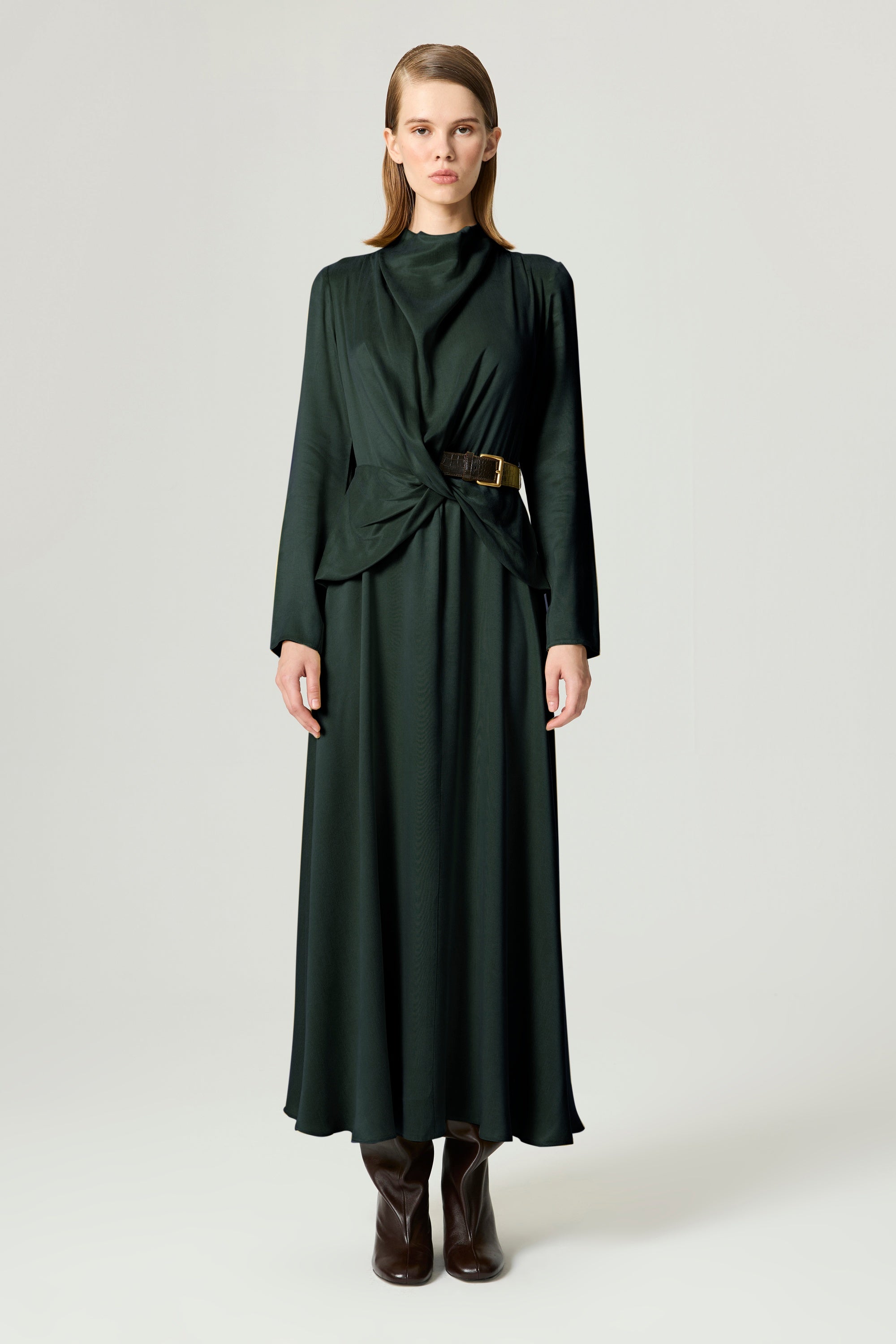 【新品タグ付き】Notting Hill Belted Dress S THE GREAT. The Tulsa Tie Waist Midi Dress | Nordstrom