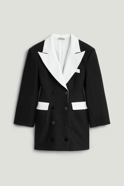 Double-Breasted Blazer Mini Dress