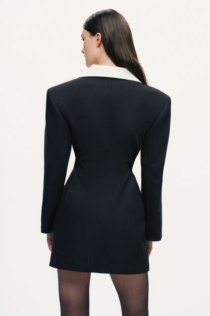 Double-Breasted Blazer Mini Dress