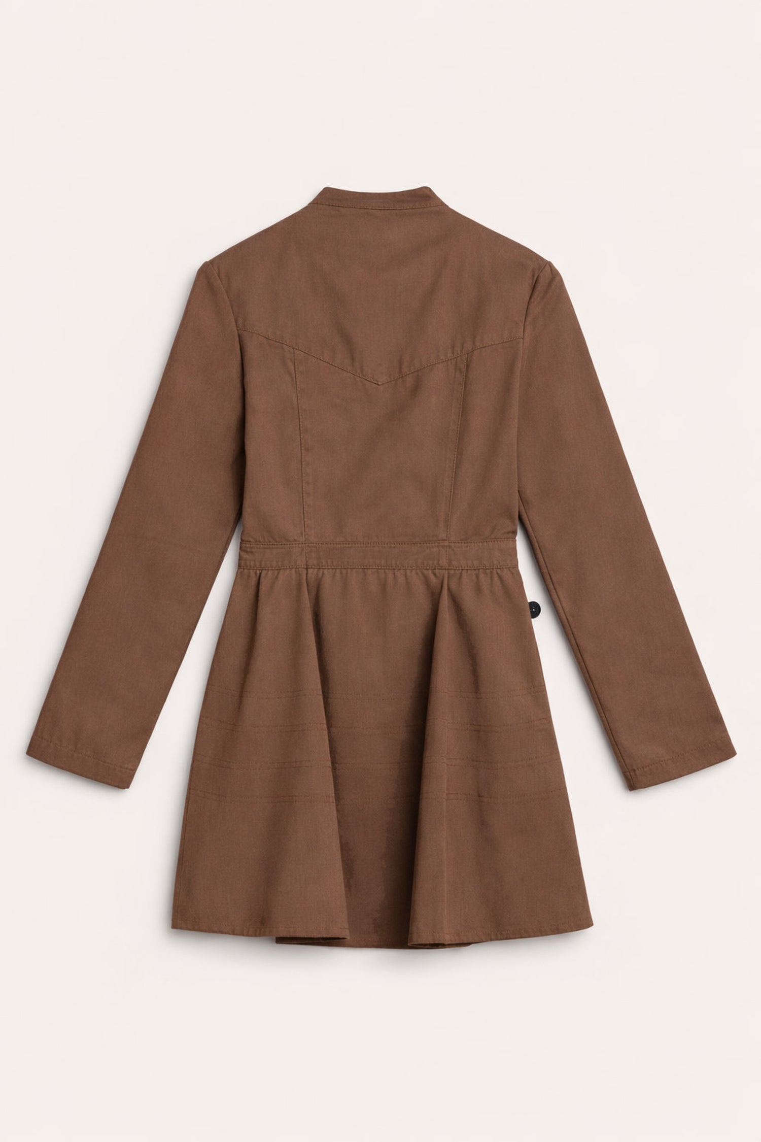 Asymmetric Belted Mini Shirt Dress