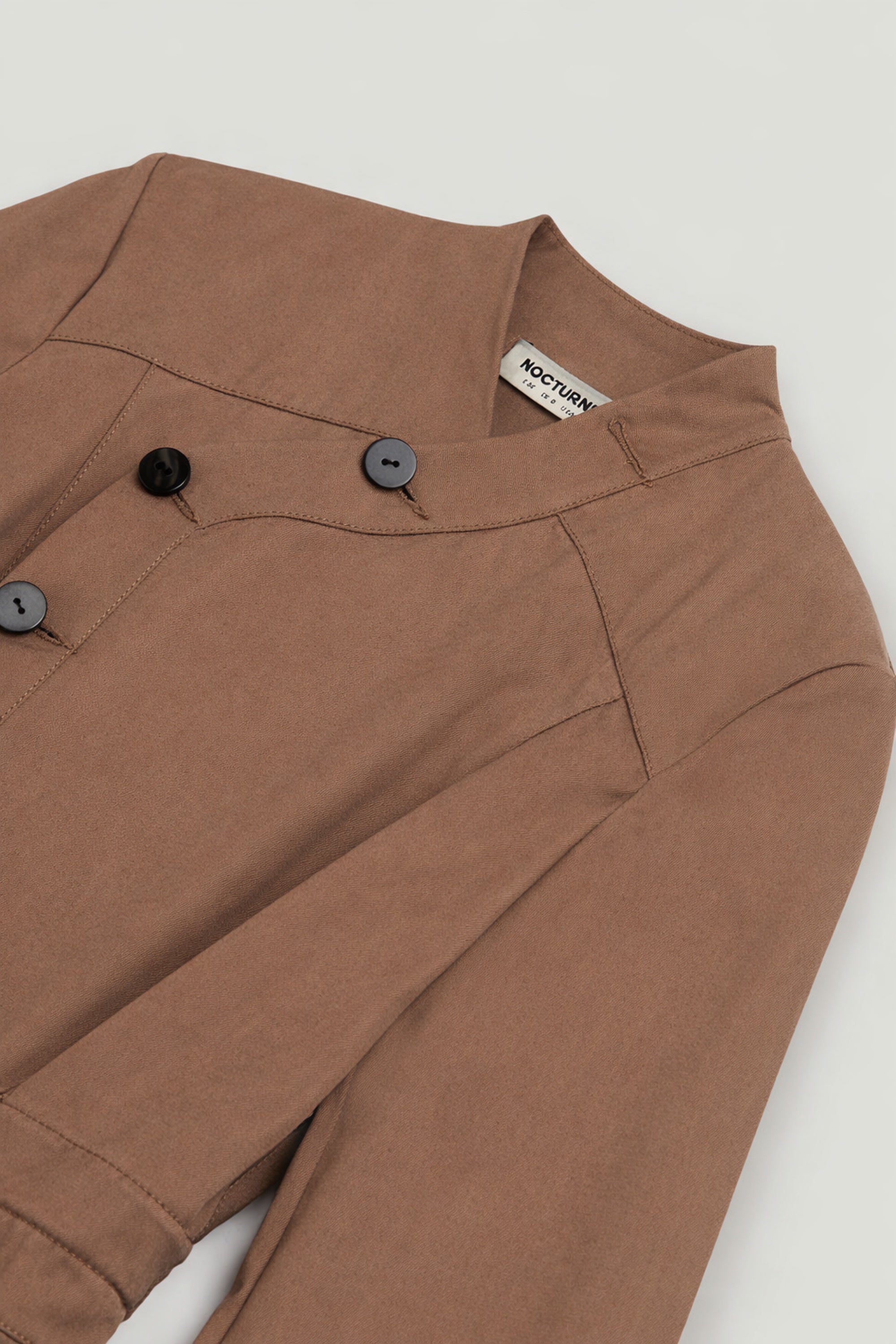 Asymmetric Belted Mini Shirt Dress