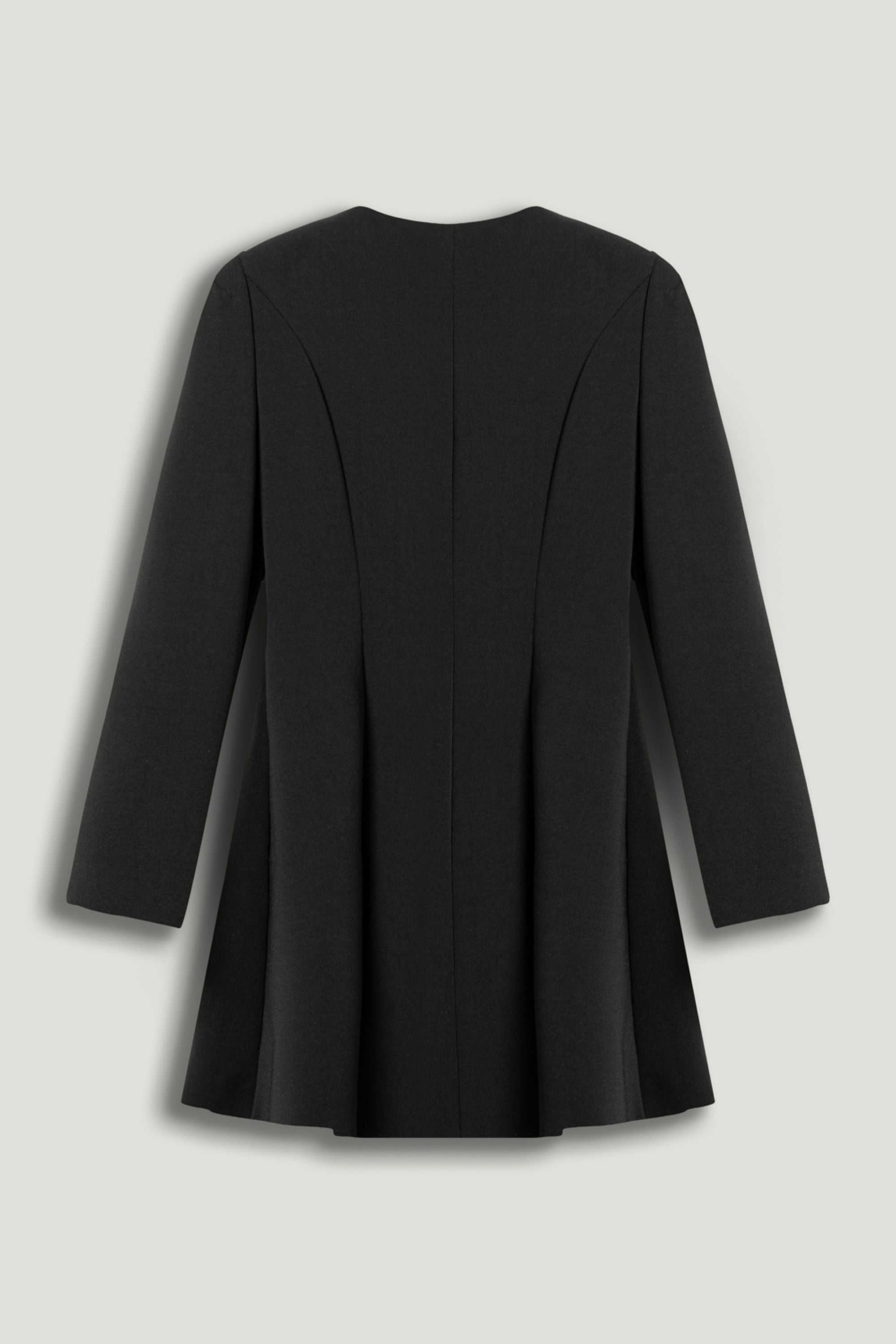 Square-Neck Tailored Mini Dress