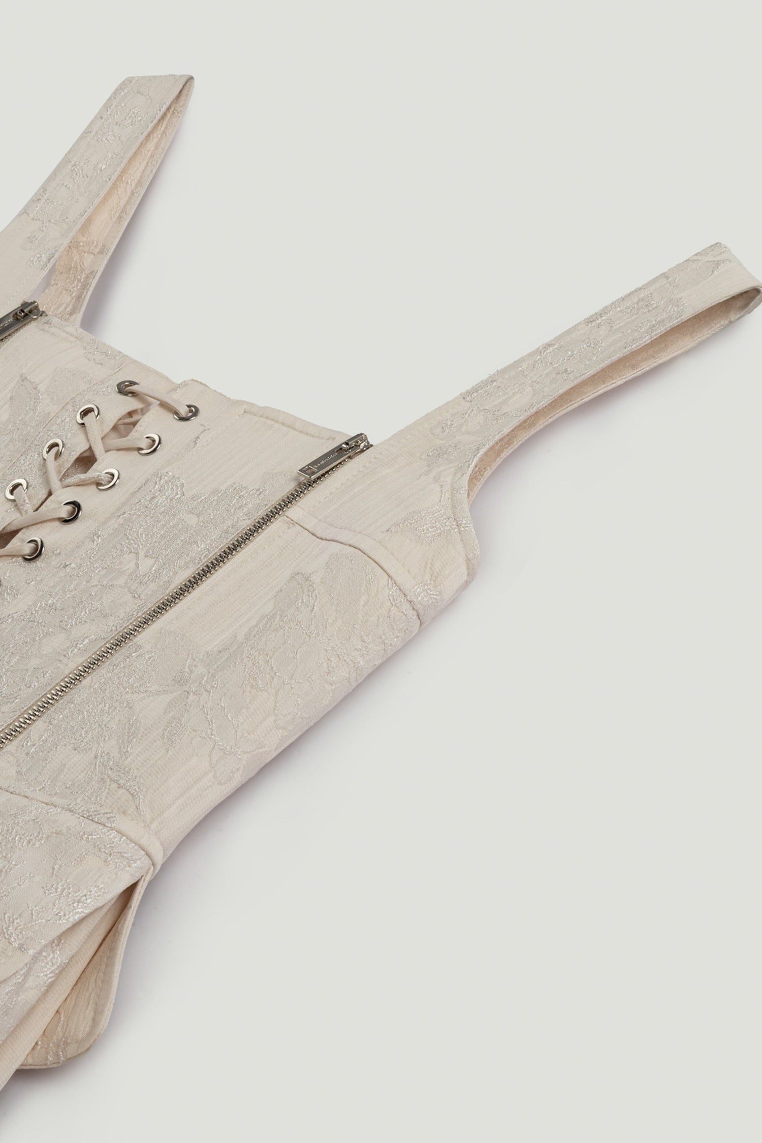 Lace-Up Corset Midi Dress