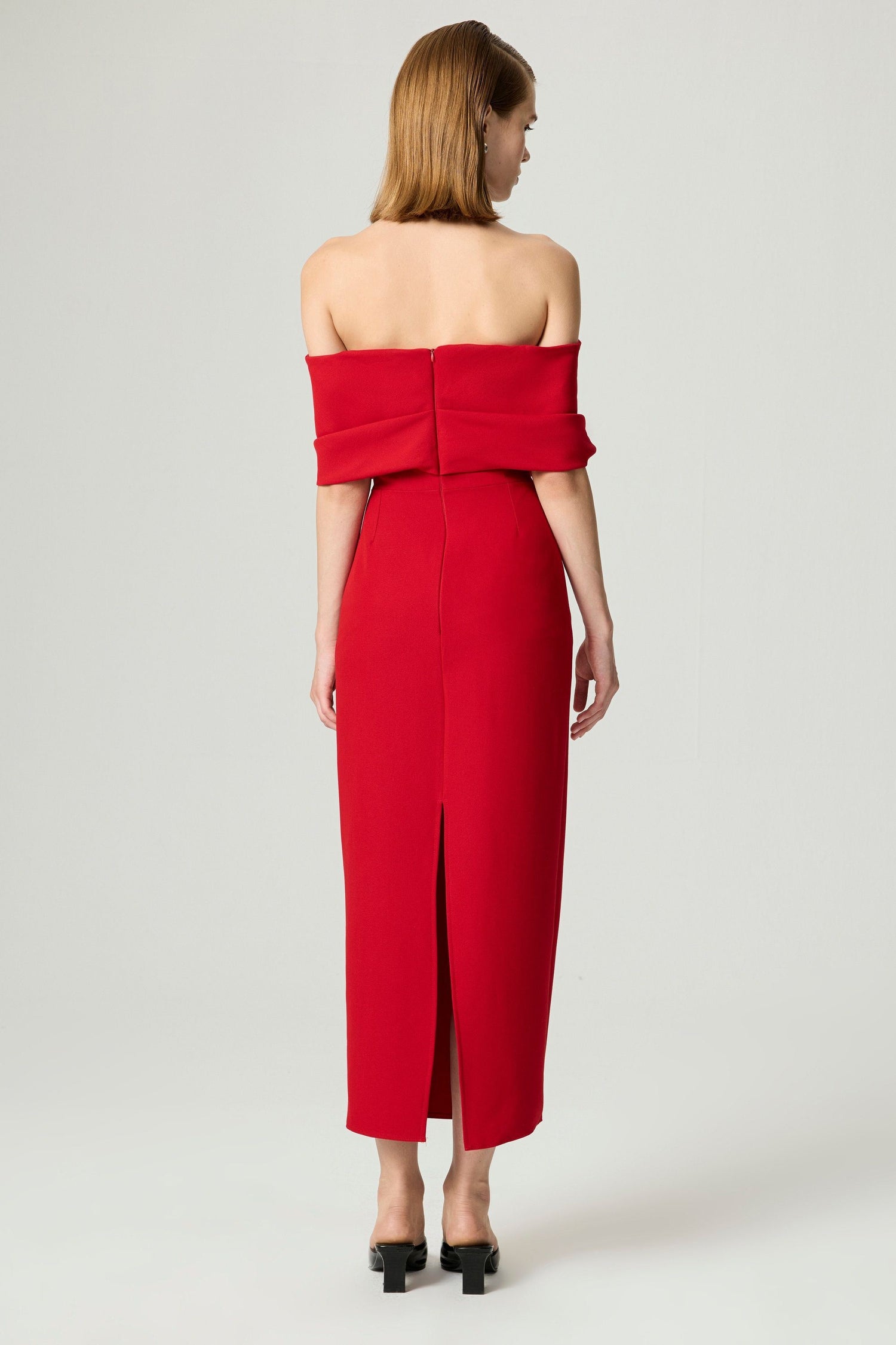 Off the Shoulder Midi Dress