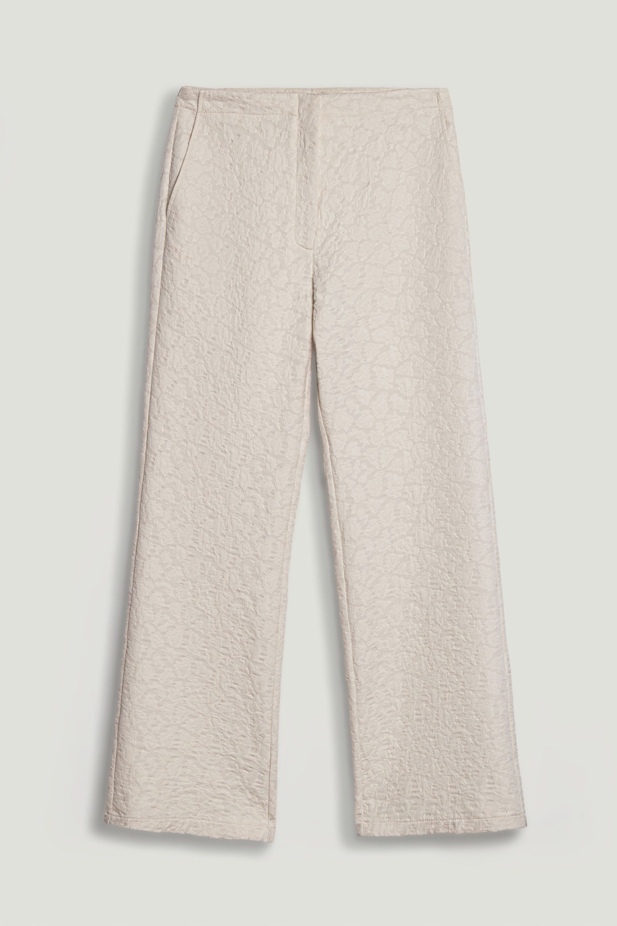 Contrast Fabric Detailed Pants