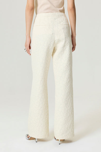 Contrast Fabric Detailed Pants