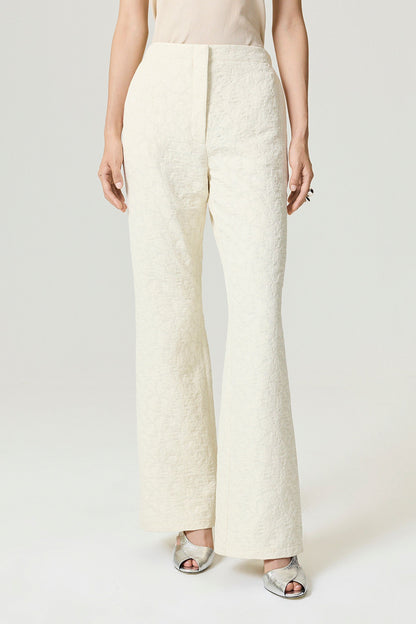 Contrast Fabric Detailed Pants