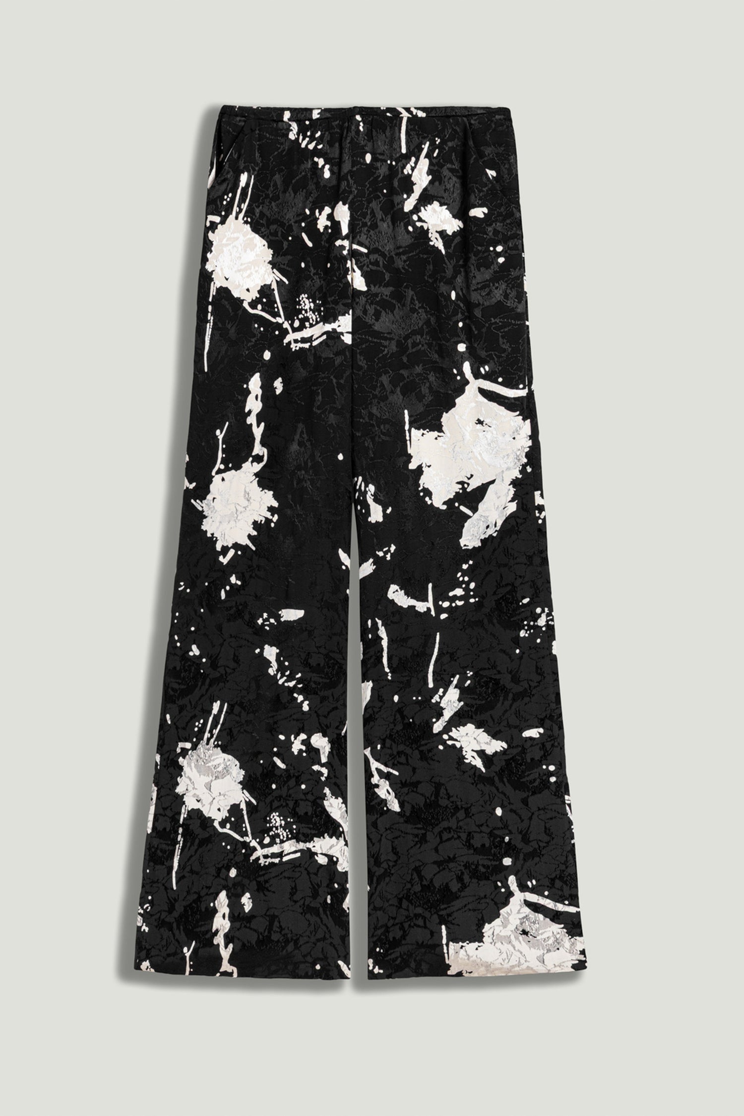 Black and White Draped Pants