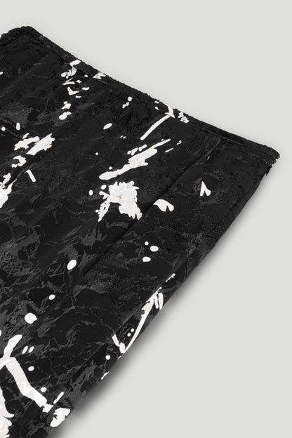 Black and White Draped Pants