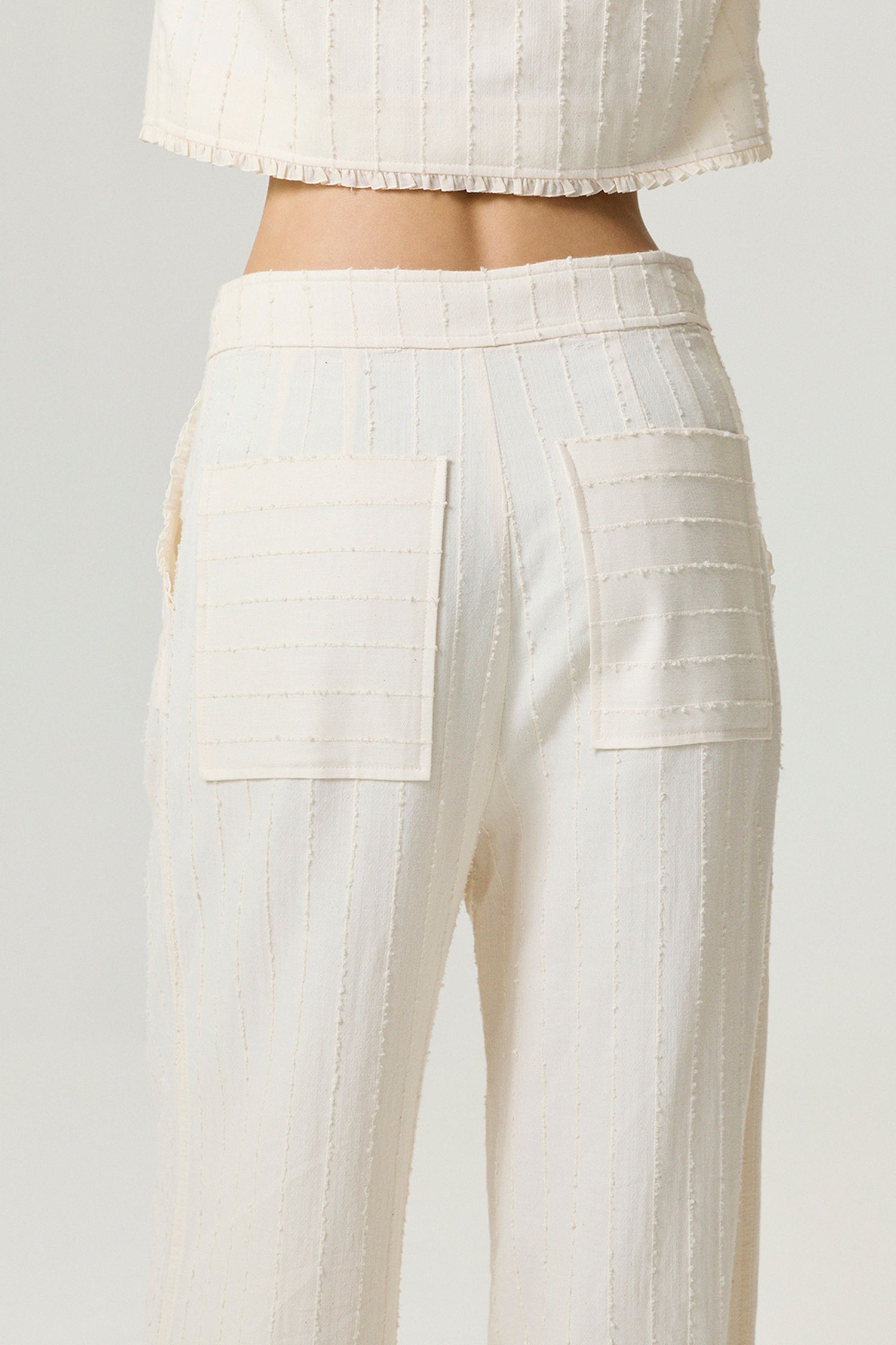 Ruffle Trim Detailed Pants