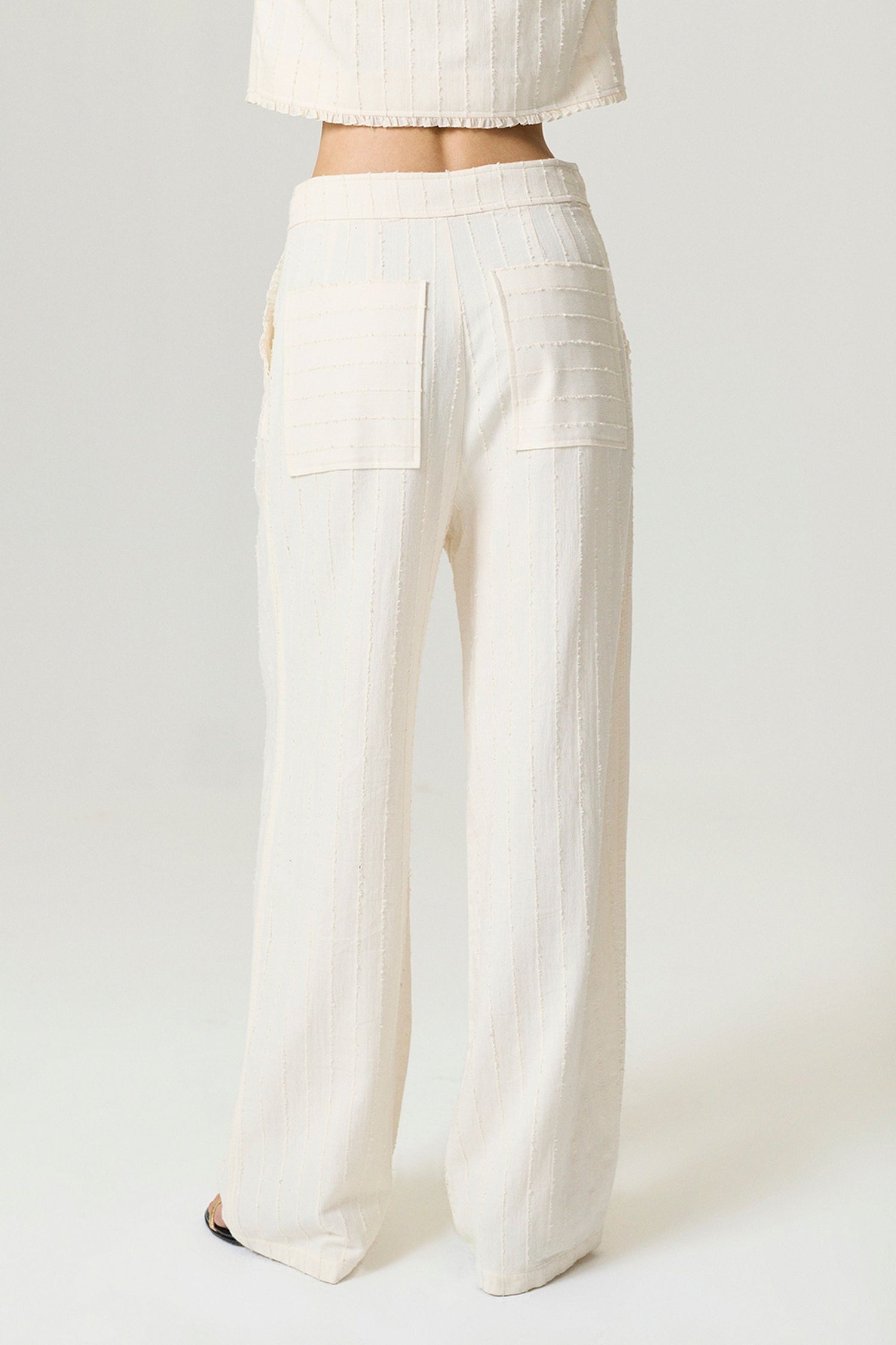 Ruffle Trim Detailed Pants