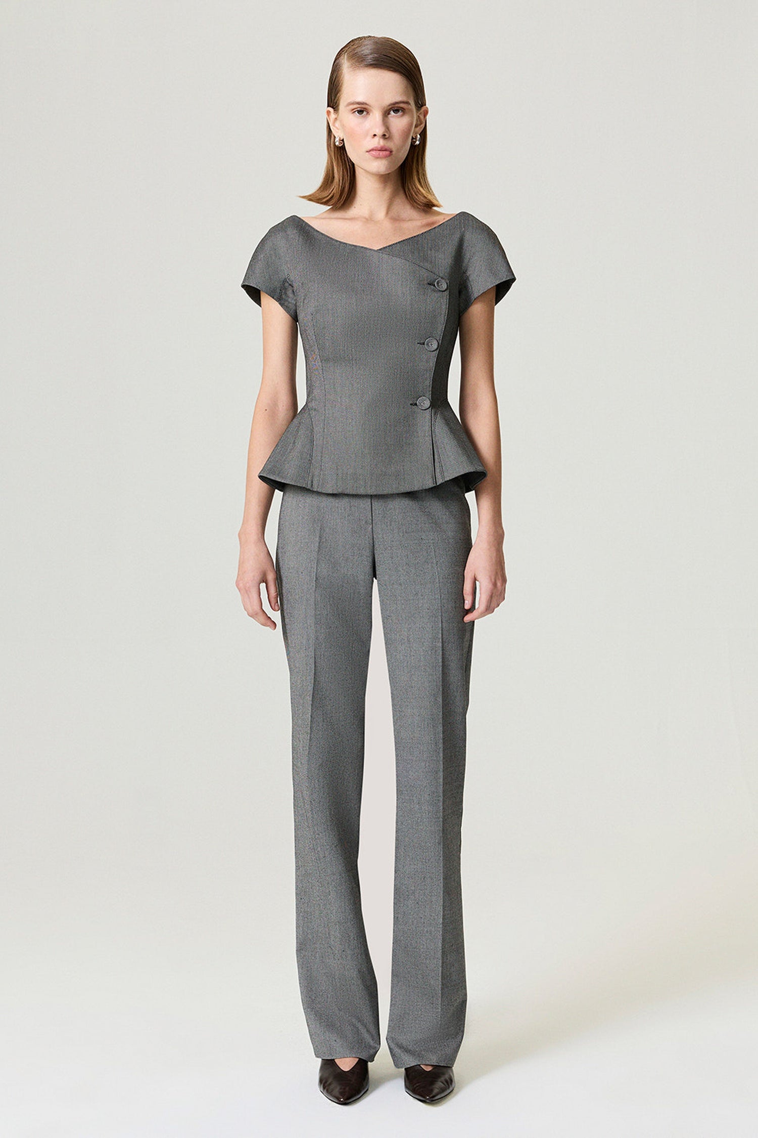 Side Slit Tailored Pants