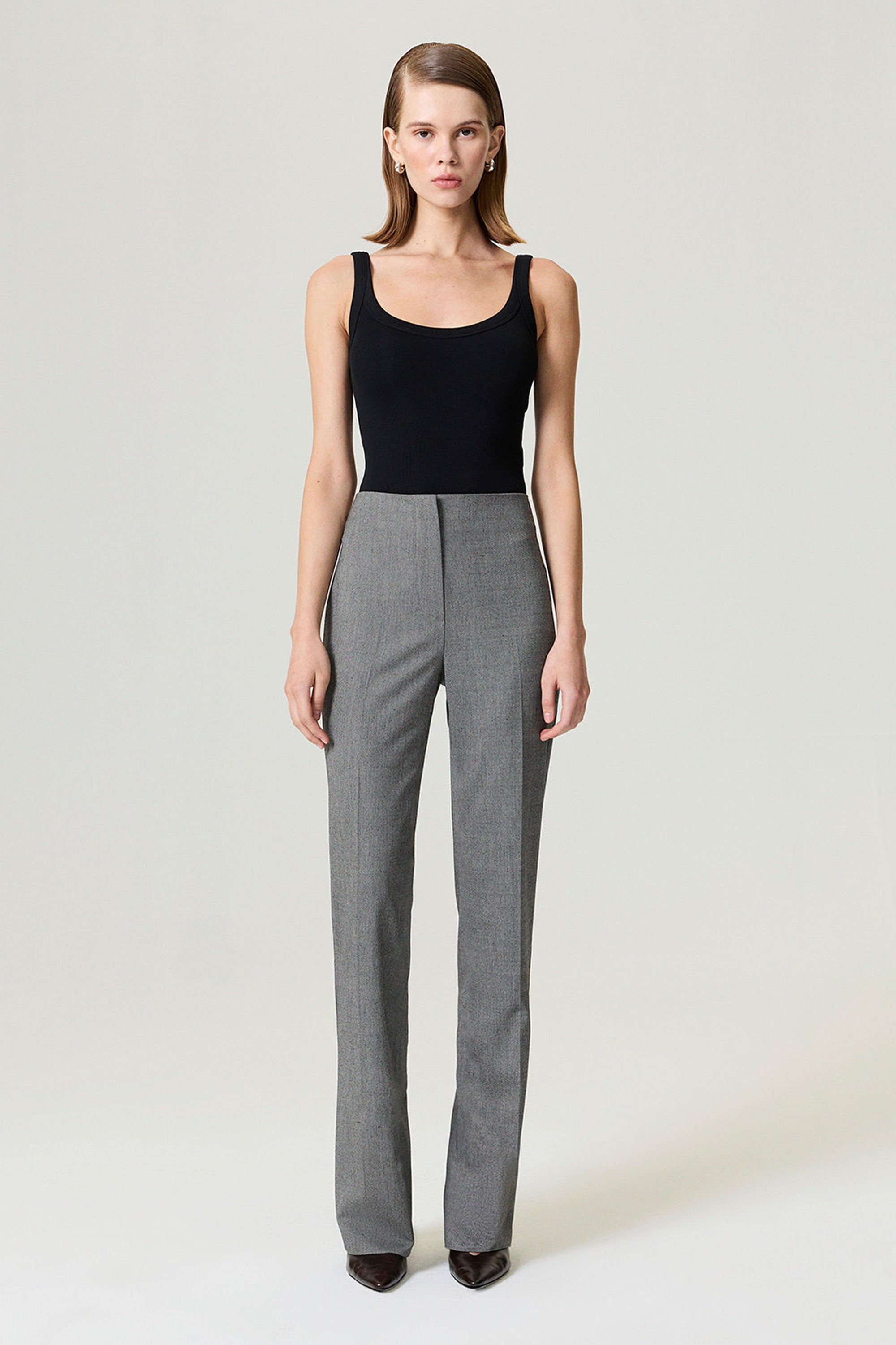 Side Slit Tailored Pants