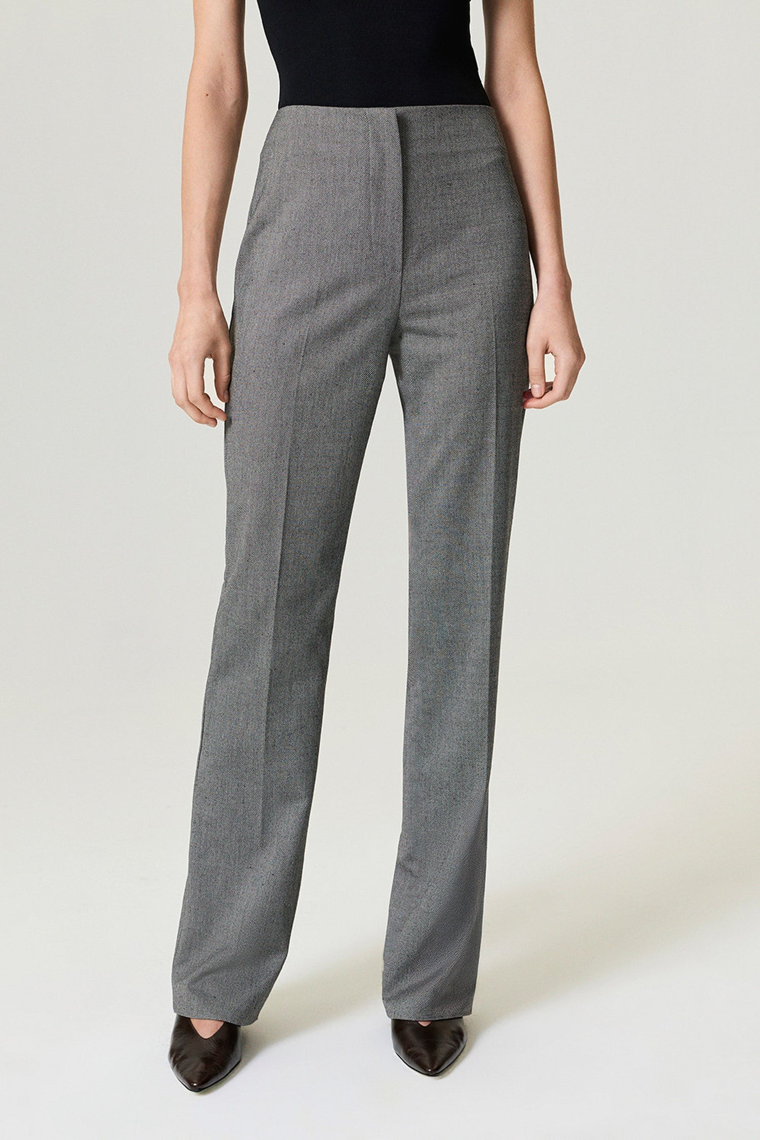 Side Slit Tailored Pants