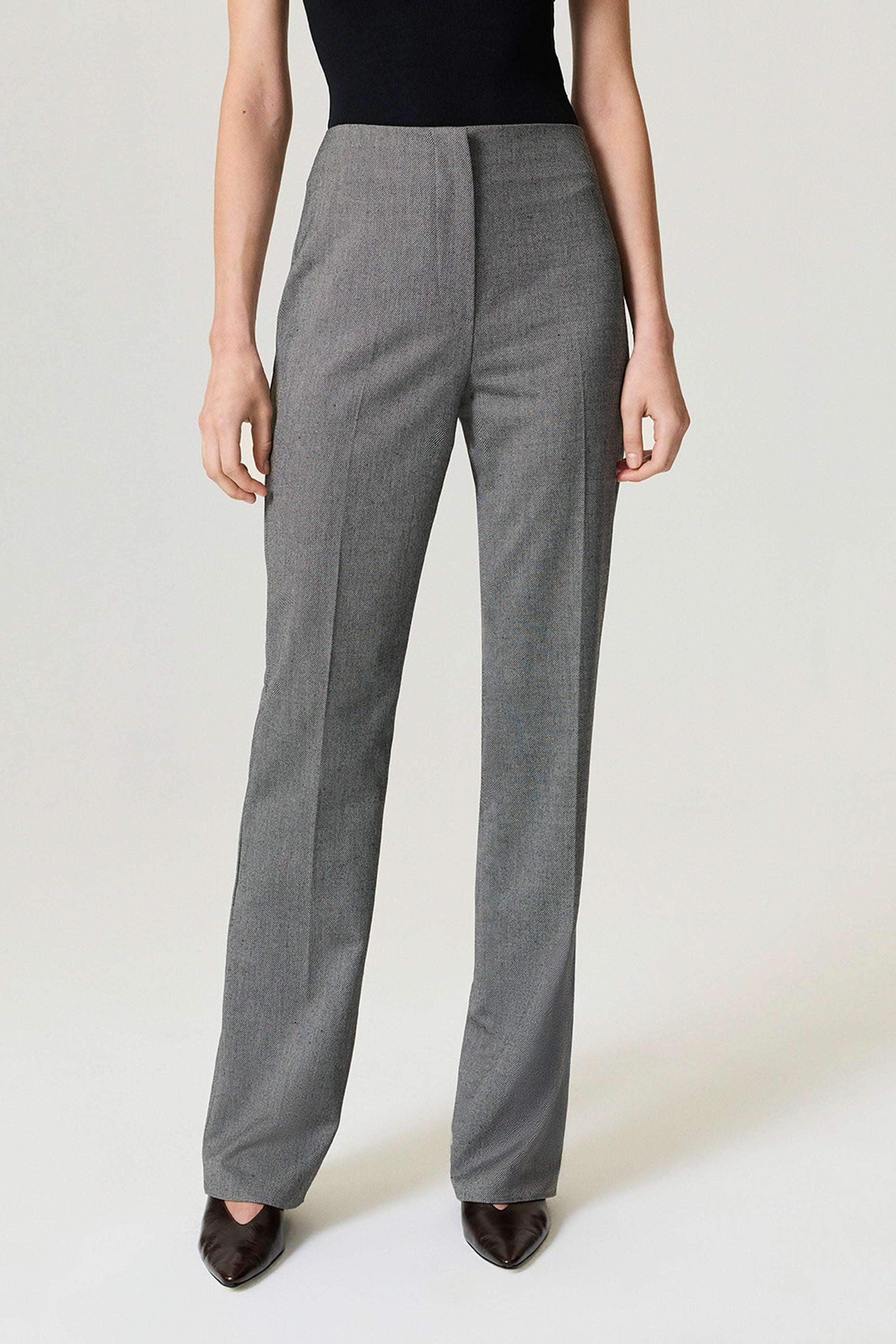 Side Slit Tailored Pants