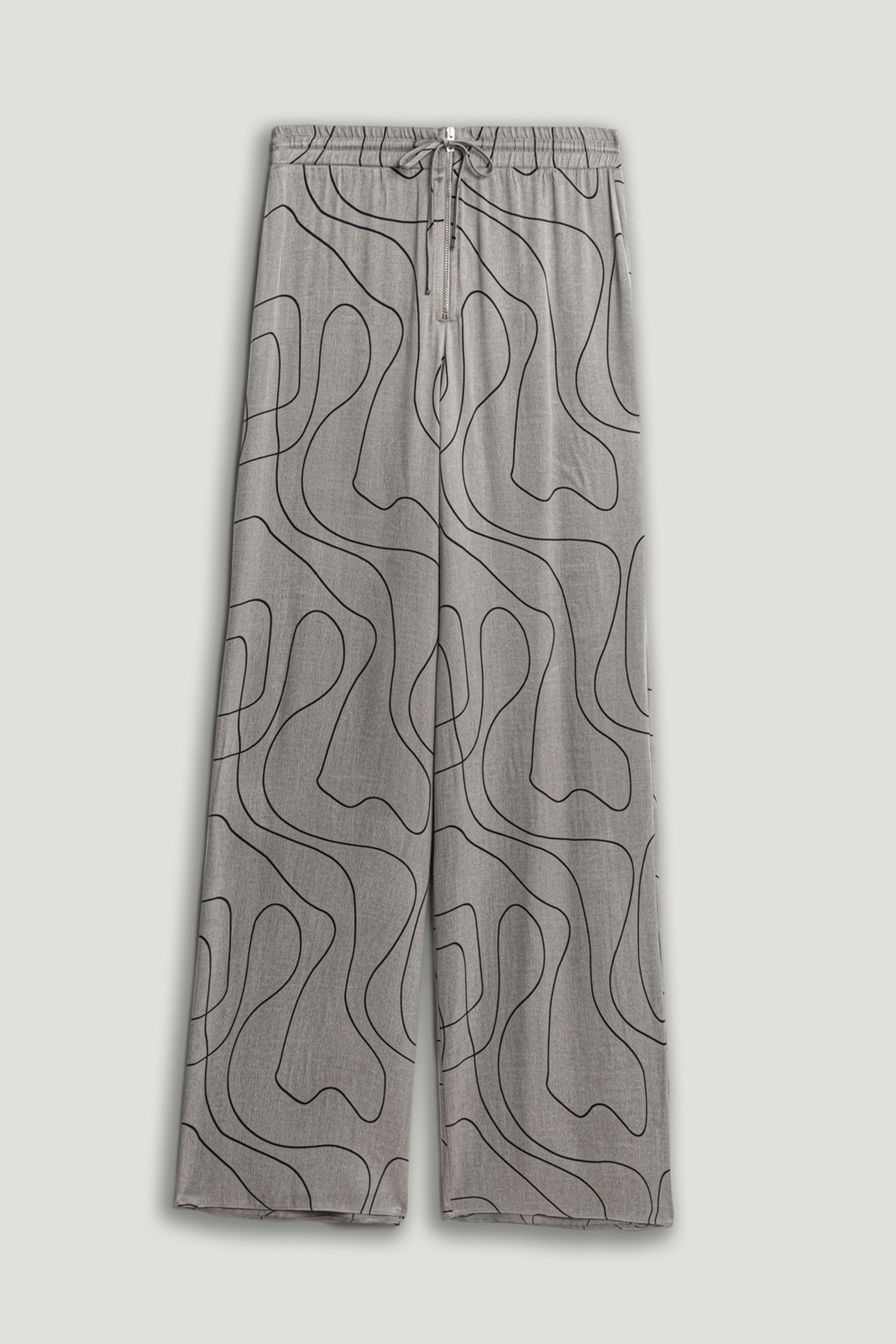 Flowy Wide-Leg Tailored Pants