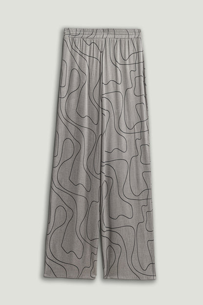 Flowy Wide-Leg Tailored Pants