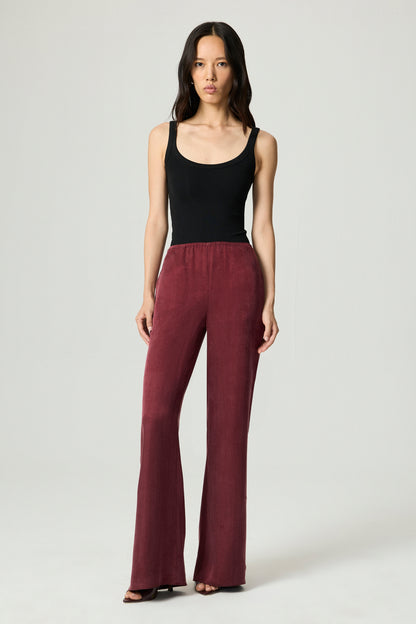 Fluid Tailored Wide-Leg Pants