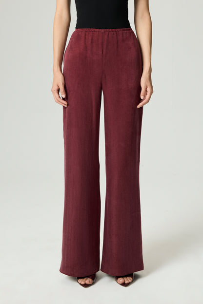 Fluid Tailored Wide-Leg Pants