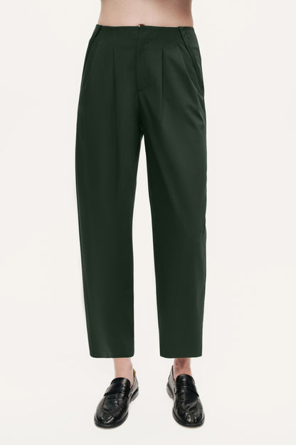 Forest Cropped Cigarette Trousers