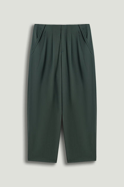 Forest Cropped Cigarette Trousers