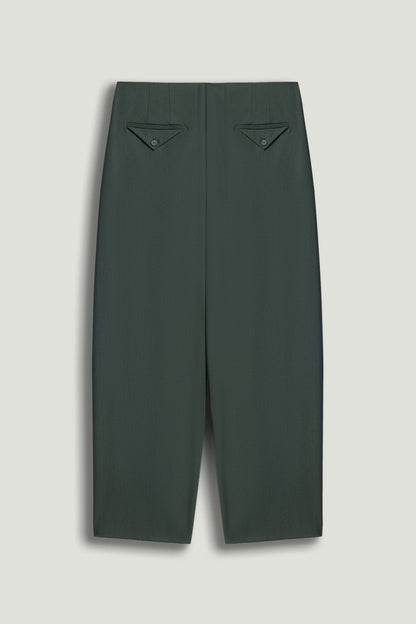 Forest Cropped Cigarette Trousers