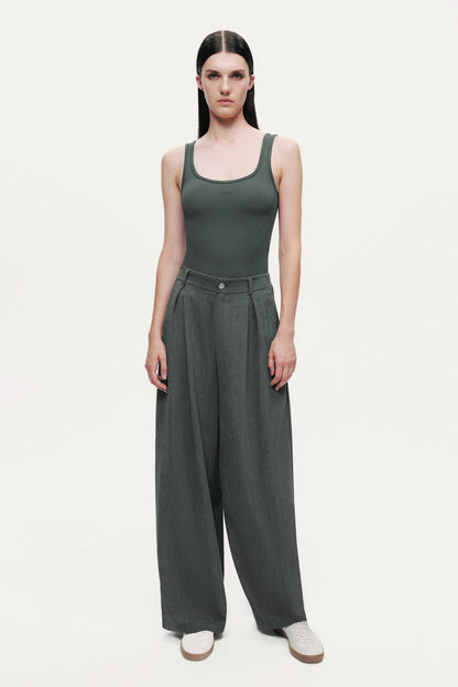High-Rise Tailored Pants