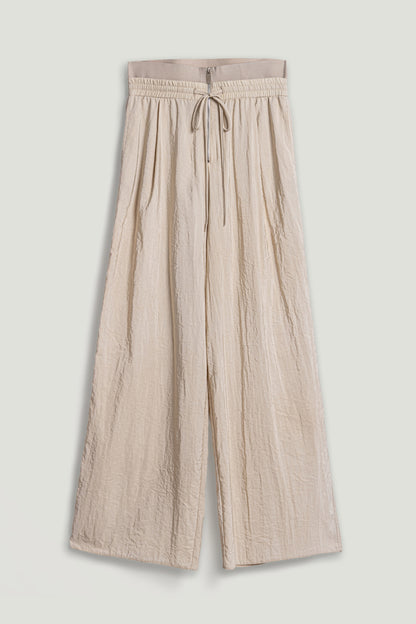 Drawstring-Waist Relaxed Pants