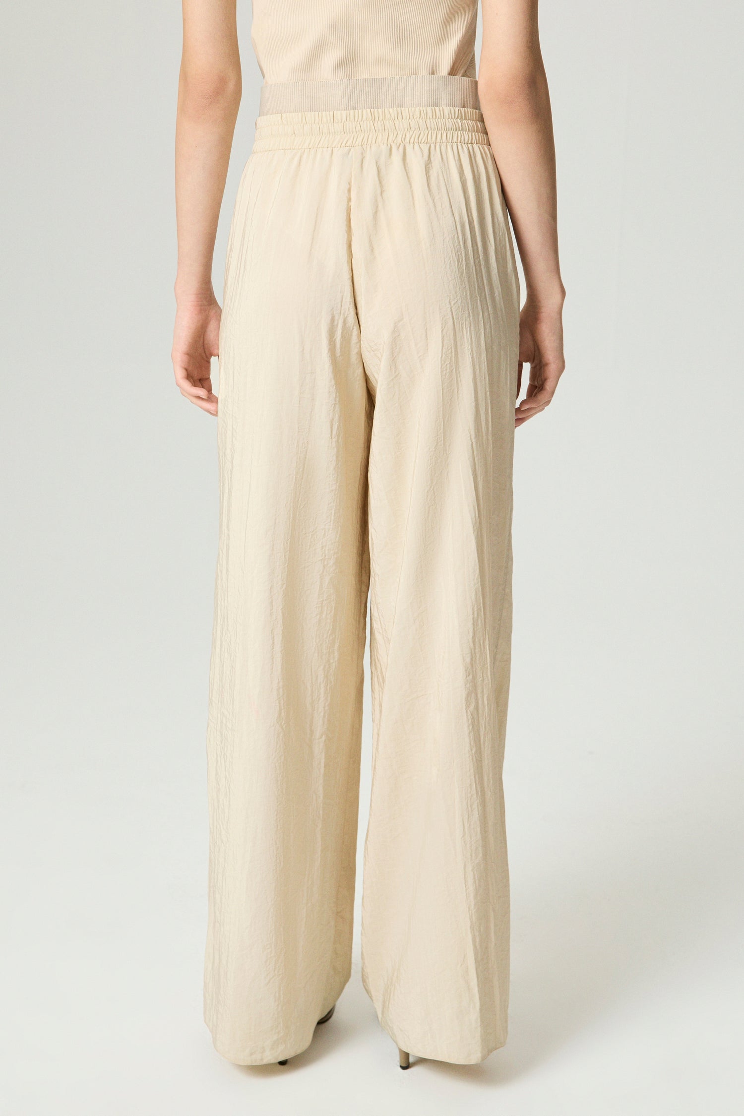Drawstring-Waist Relaxed Pants