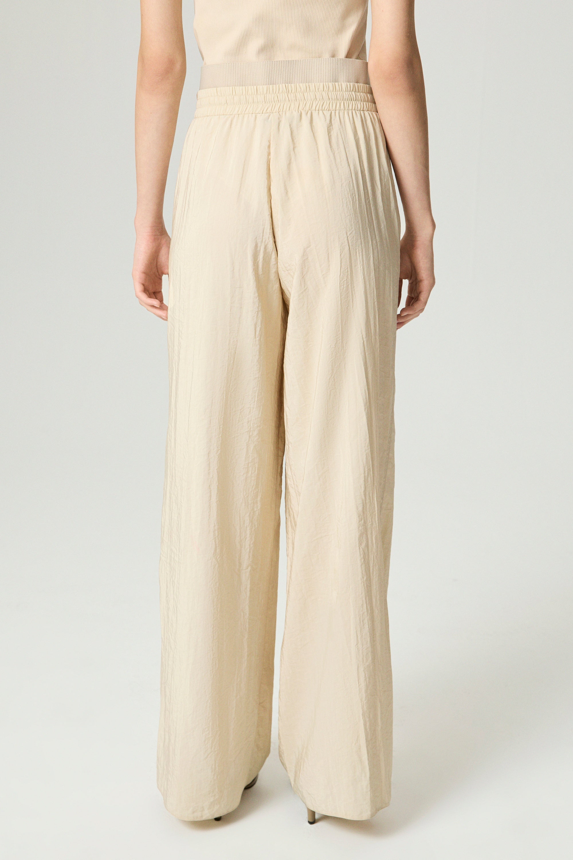Drawstring-Waist Relaxed Pants