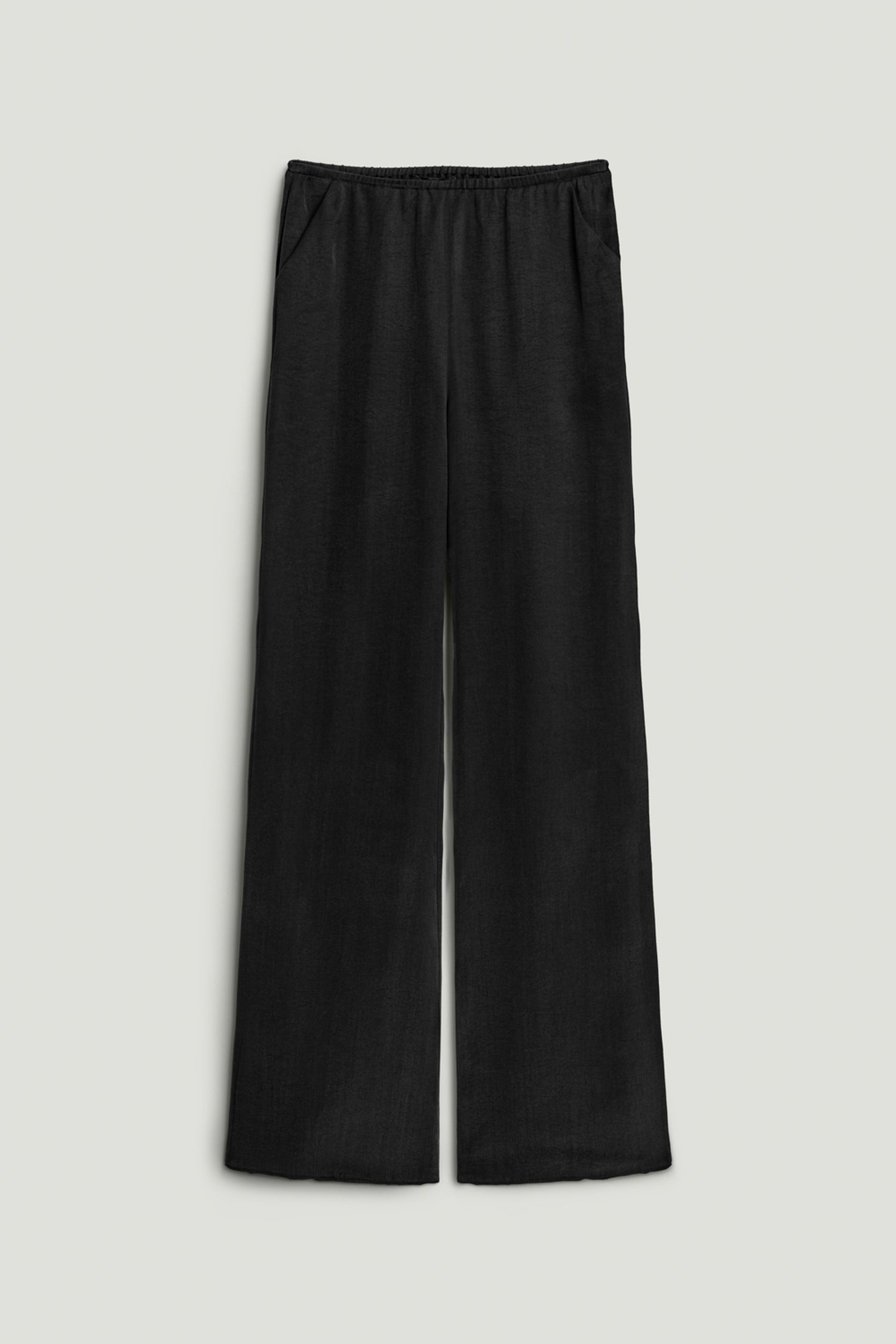 Relaxed Fluid Pants with Elastic Waist
