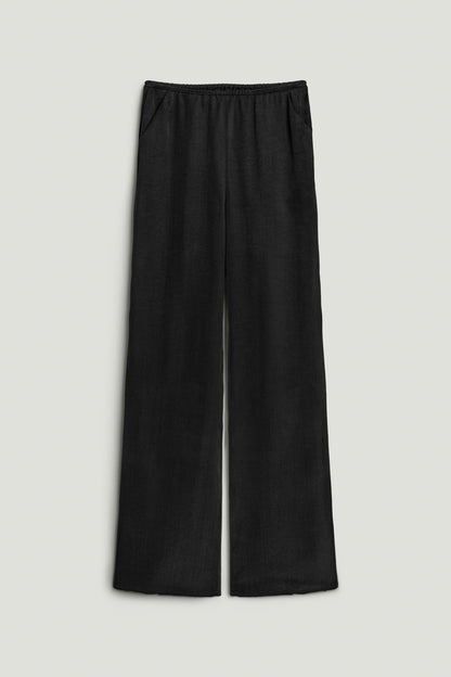 Relaxed Fluid Pants with Elastic Waist