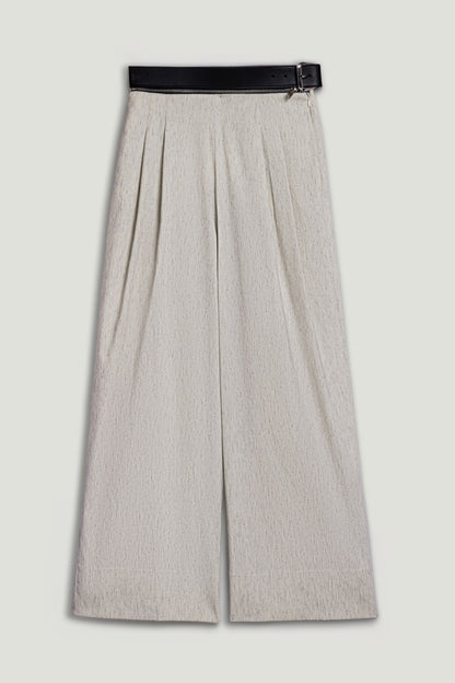 Pleated Wide-Leg Pants