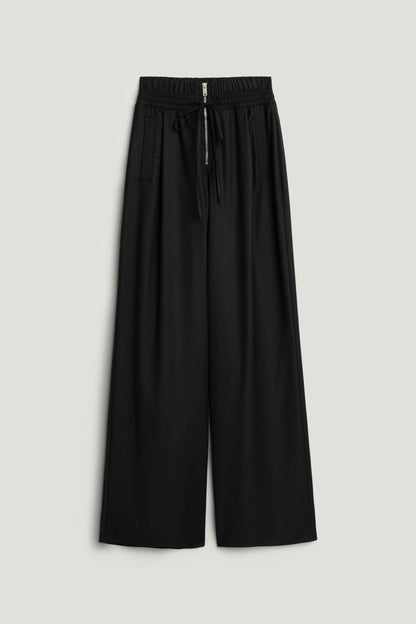 Drawstring Waist Relaxed Pants
