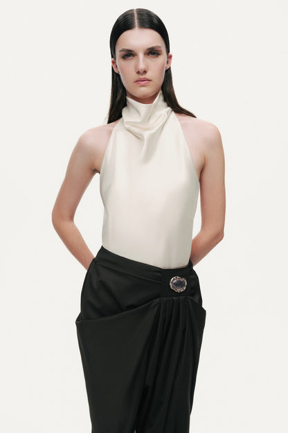 Accessory Detailed Pleated Pants