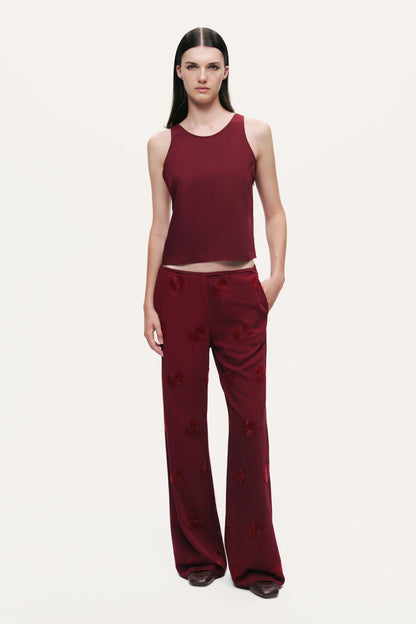 Embellished Bootcut Pants