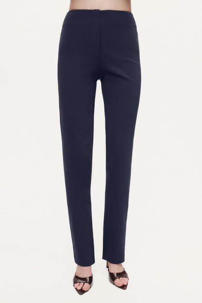 Split-Hem Straight Pants