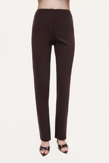 Split-Hem Straight Pants