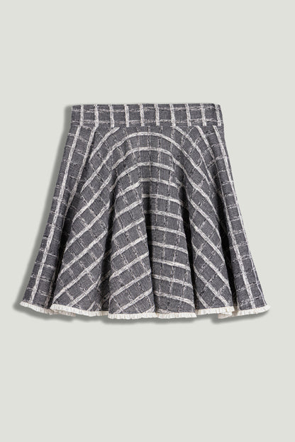 Ruffled Hem Mini Skirt