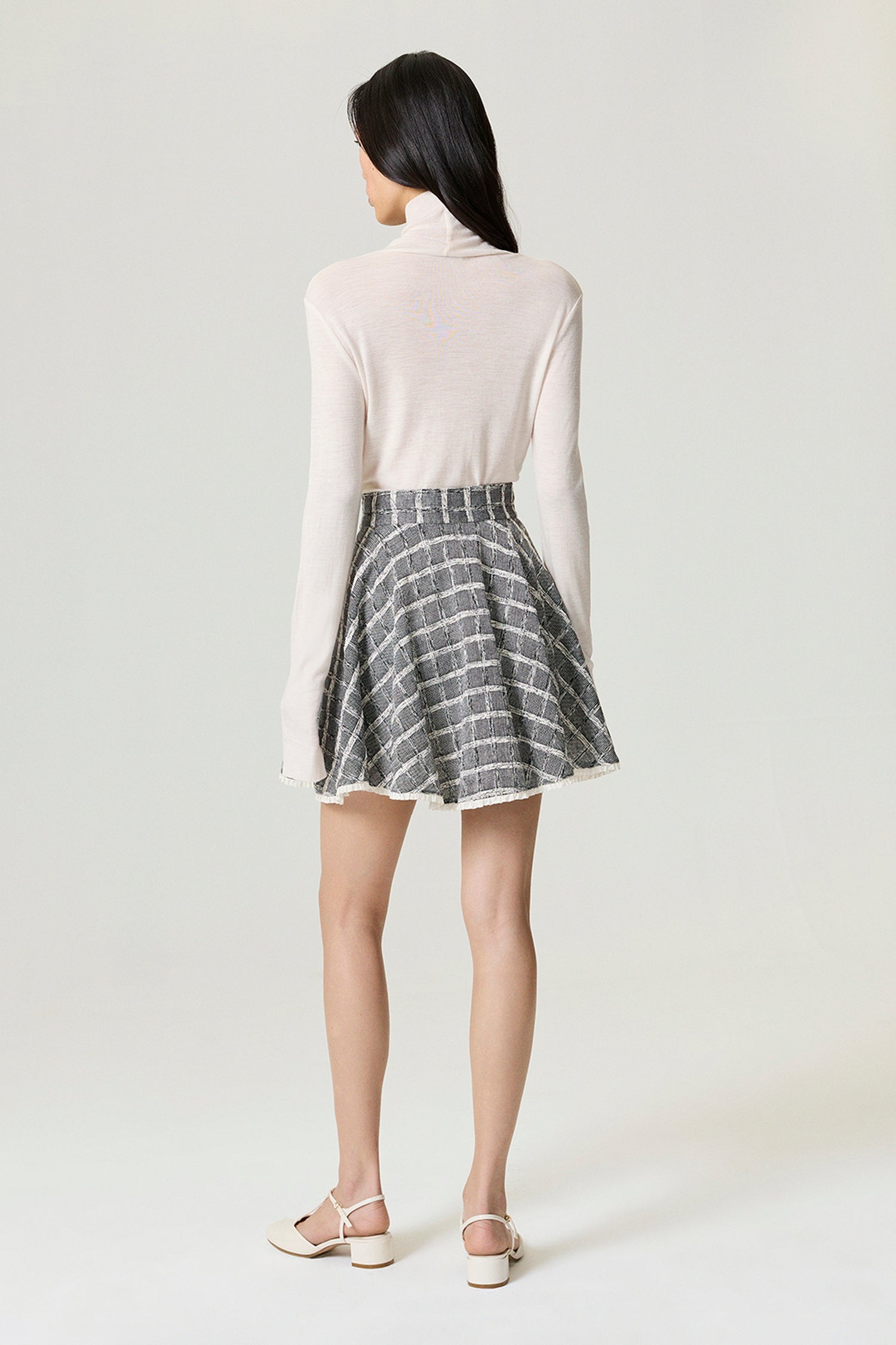 Ruffled Hem Mini Skirt