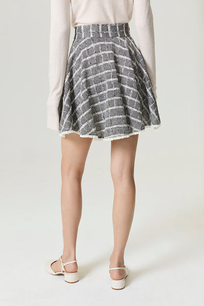 Ruffled Hem Mini Skirt