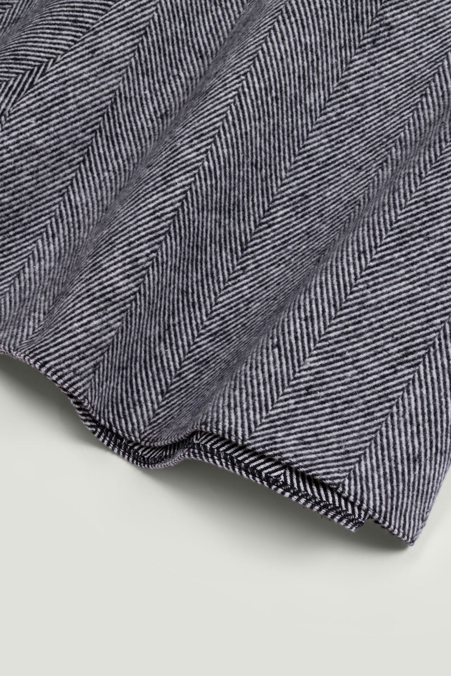 Herringbone Pattern Flared Midi Skirt