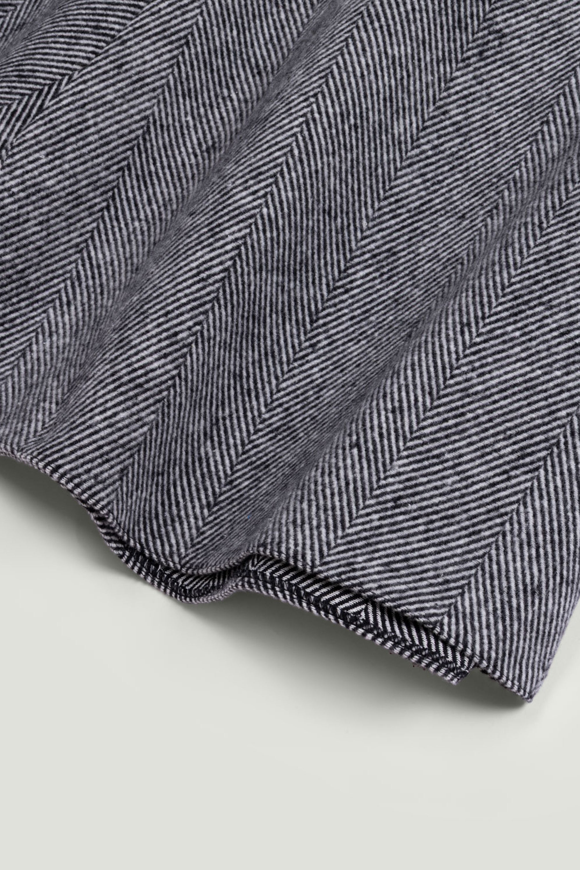 Herringbone Pattern Flared Midi Skirt