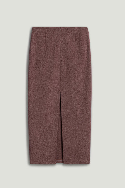 Slit Detail Tailored Maxi Skirt