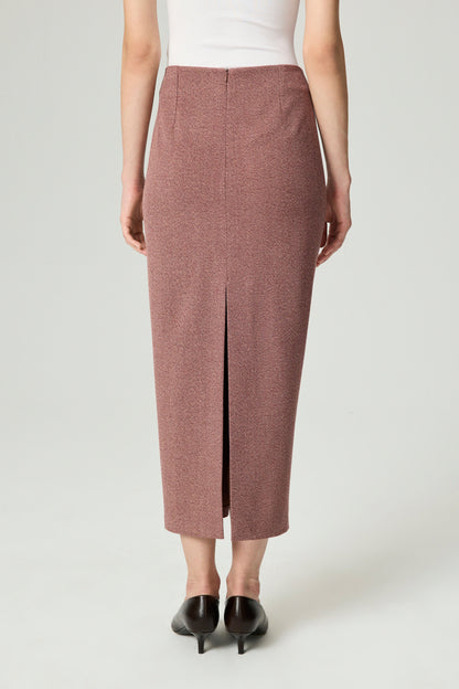 Slit Detail Tailored Maxi Skirt