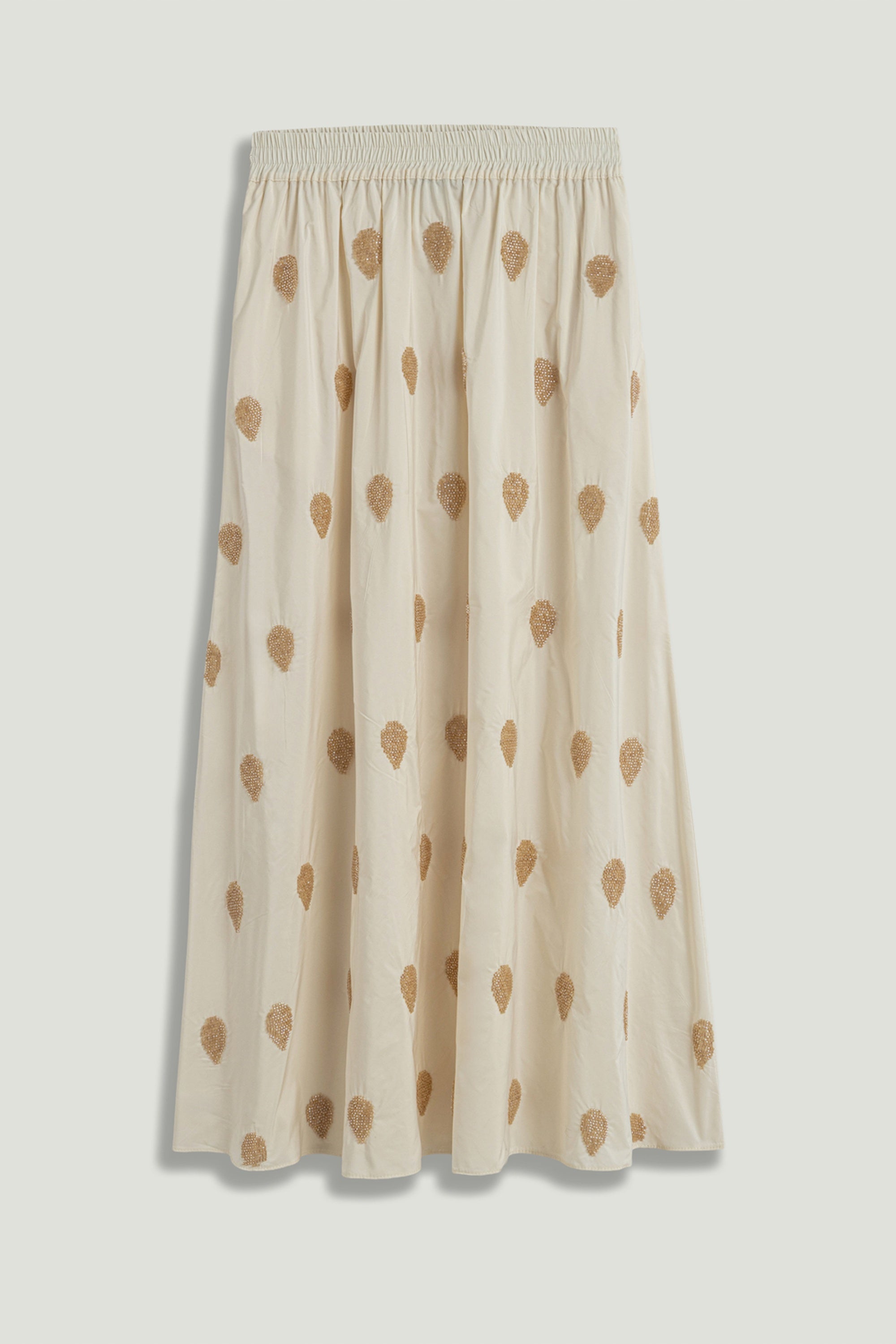 Beaded Embroidered Maxi Skirt