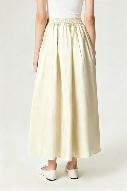 Beaded Embroidered Maxi Skirt